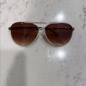 Steve Madden Brown Aviator Sunglasses